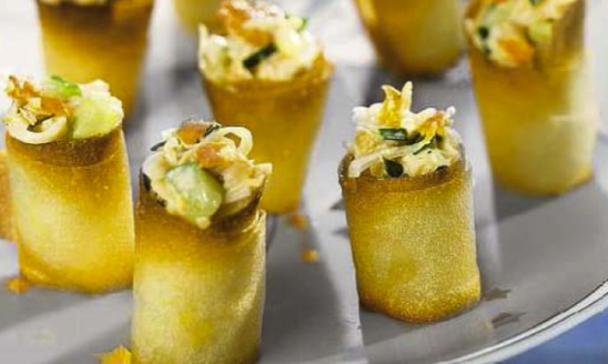 Bouchées crabe concombre Featured