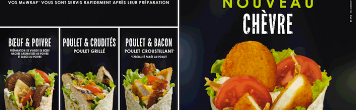 Le wrap chèvre McDonald