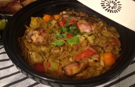 Le tajine de poulet légumes du soleil
