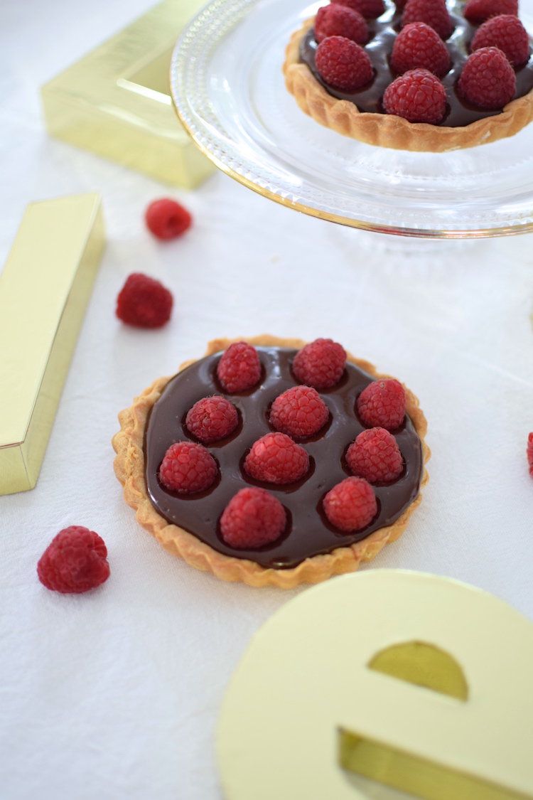 Les tartelettes au chocolat et framboises | LovaLinda | Blog Cuisine Recettes Dessert Patisserie