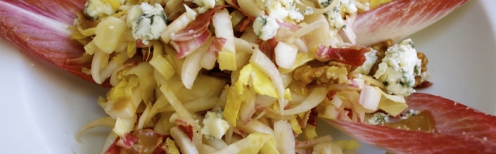 La salade fruitée au roquefort