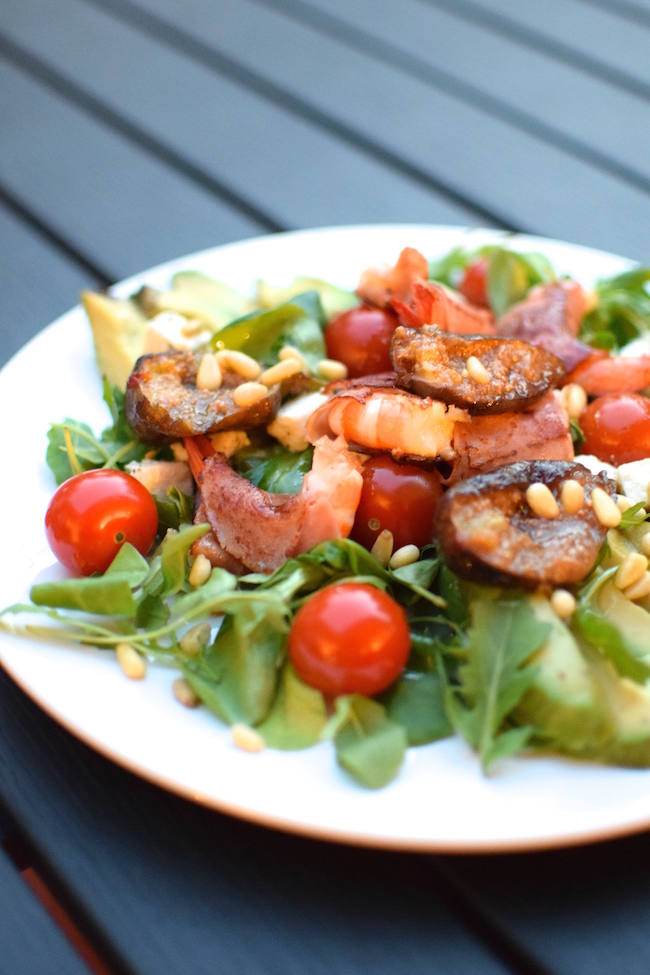 La salade de gambas | Salade des Opposés | LovaLinda | Blog Cuisine Recettes Entrée Plat Salade | Photographie