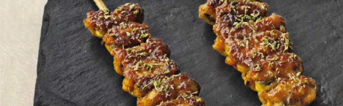 Les brochettes de moules
