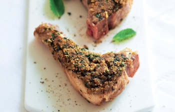 L'agneau pané à la menthe