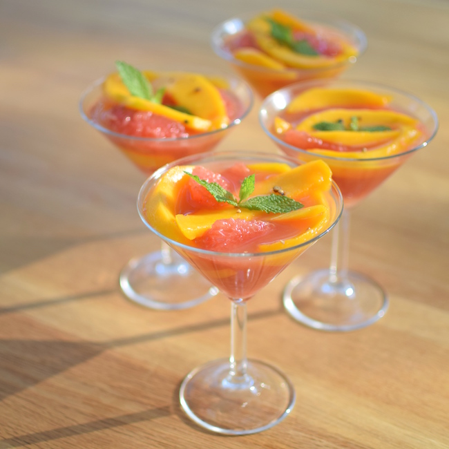 La fraicheur de pamplemousse et mangue | LovaLinda | Blog Photo Cuisine | Dessert Fêtes